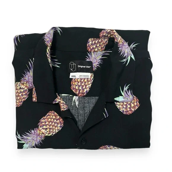 ORIGINAL USE Big& Tall Short Sleeve Button Down Top - Picture 6 of 6